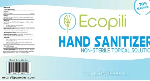 Hand Sanitizer packaging