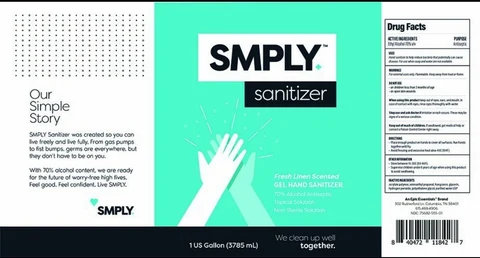 SMPLY Sanitizer Linen 포장