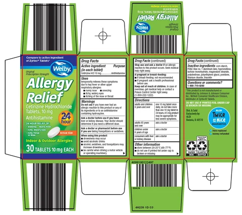 welby allergy relief 포장