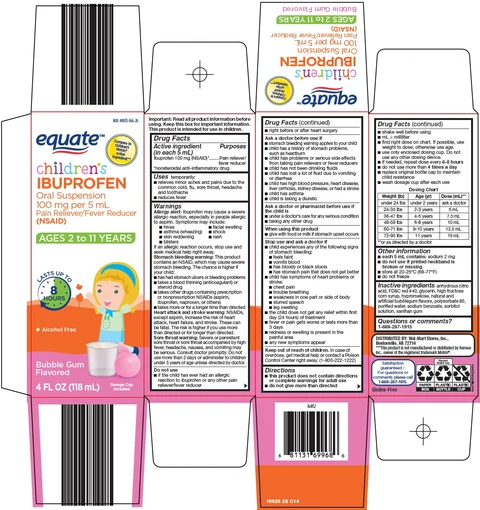 equate ibuprofenchildrens packaging