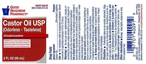 Humco Castor Oil 포장