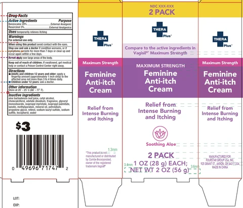 Thera Plus Maximum Strength Feminine Anti-Itch packaging