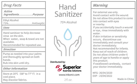 Hand Sanitizer packaging