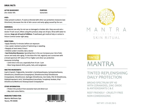 Tinted Replenishing Daily Protection packaging