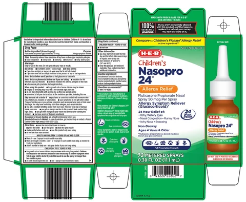 Childrens Nasopro packaging