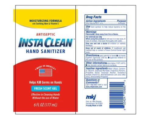 Insta CleanHand Sanitizer packaging