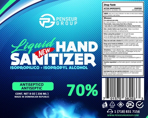 Hand Sanitizer packaging