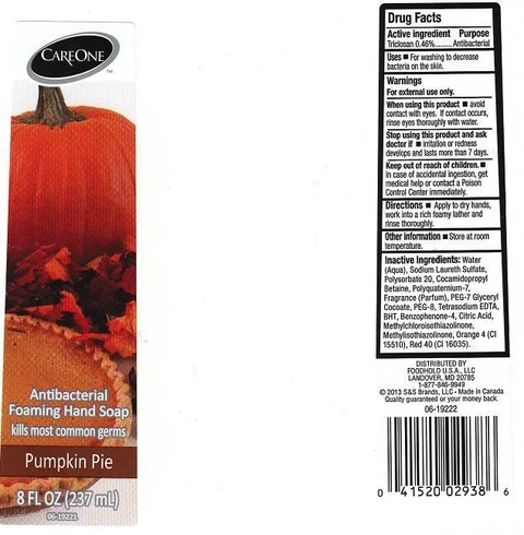 CARE ONEPUMPKIN PIE packaging