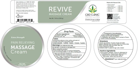 CBD Clinic Revive Massage packaging