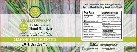 Aromatherapy Antibacterial Hand Sanitizer Lemongrass ScentedWith Vitamin E and Aloe Vera 포장