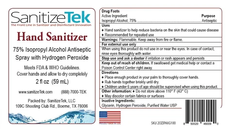 Sanitizetek 포장