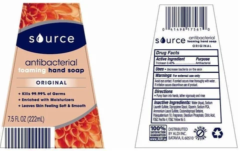 Source Antibacterial Foaming Hand Original packaging