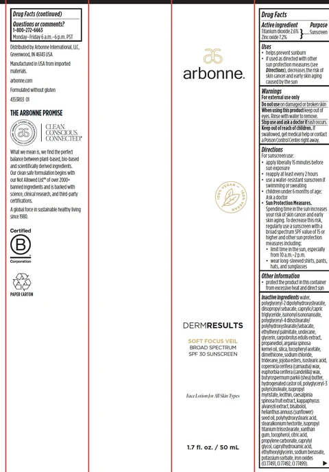 Arbonne Soft Focus Veil Broad Spectrum SPF 30 Sunscreen 포장
