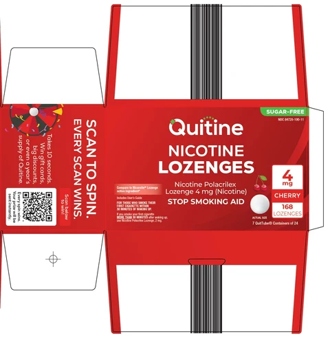 QUITINE NICOTINE 포장