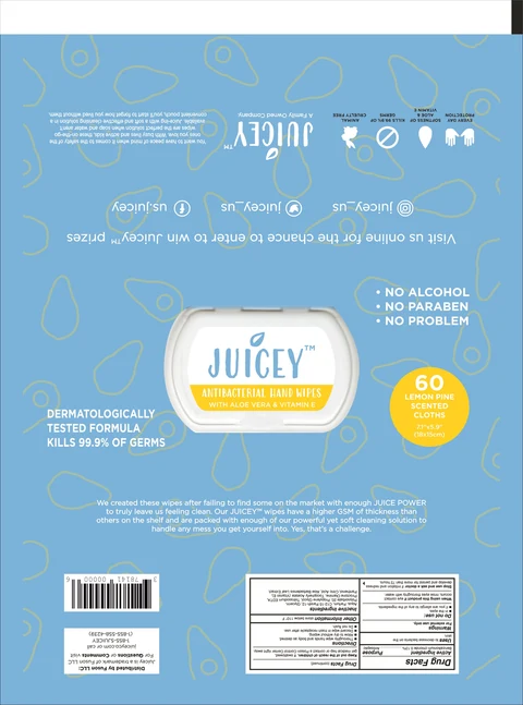 Juicey Antibacterial Hand Wipes 포장