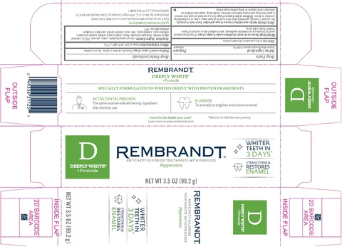 Rembrandt Deeply White Plus Peroxide 포장