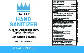 Hand Sanitizer packaging