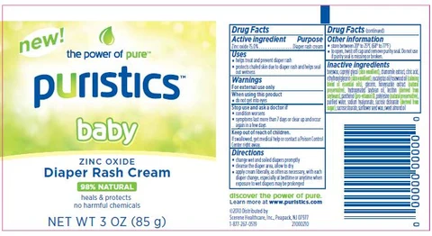 puristics baby zinc oxide diaper rash 포장