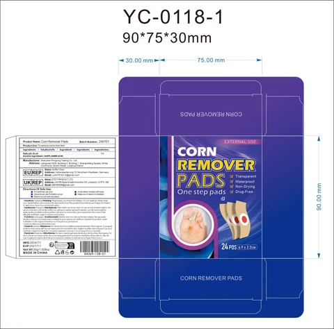 Corn remover pads 포장