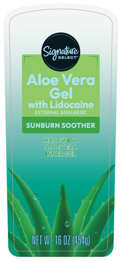 Signature Care Aloe Vera Gel with Lidocaine 포장