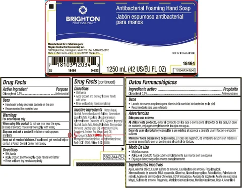 BRIGHTON PROFESSIONAL Antibacterial Foaming Hand So ap 포장