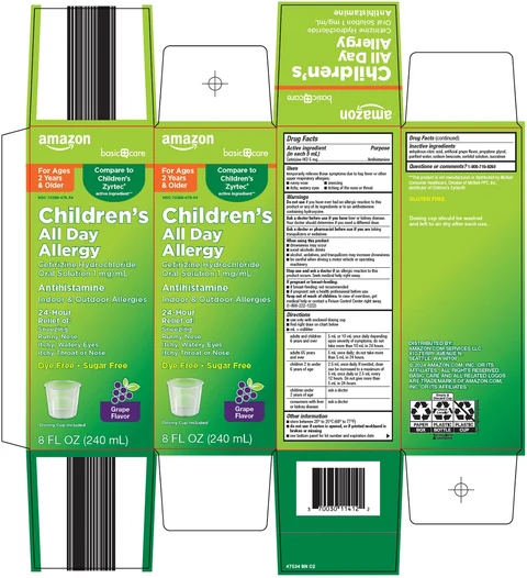 basic care childrens all day allergy 포장
