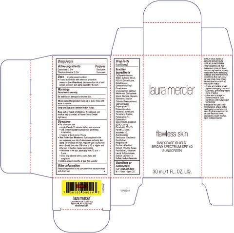 Laura Mercier Flawless Skin Daily Face Shield SPF 40 Sunscreen packaging