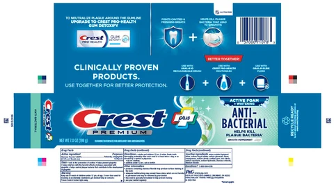Crest Premium PlusAnti-Bacterial 포장
