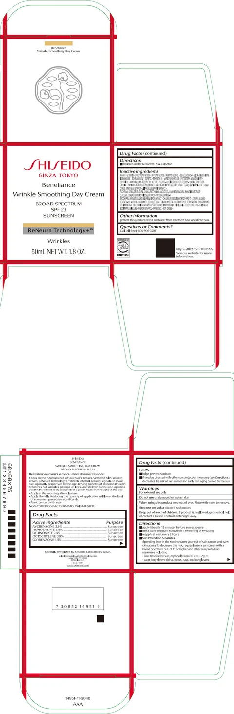 SHISEIDO BENEFIANCE WRINKLE SMOOTHING DAY 포장
