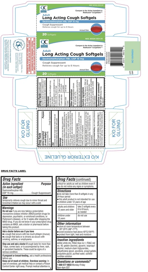 QUALITY CHOICE Long Acting Cough Softgel 포장