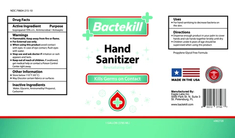 Bactekill Hand Sanitizer 포장