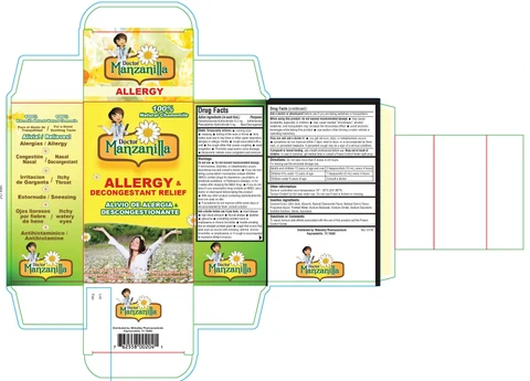 DOCTOR MANZANILLA ALLERGY AND DECONGESTANT RELIEF 포장