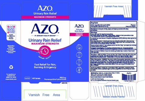 AZO Urinary Pain ReliefMaximum Strength packaging