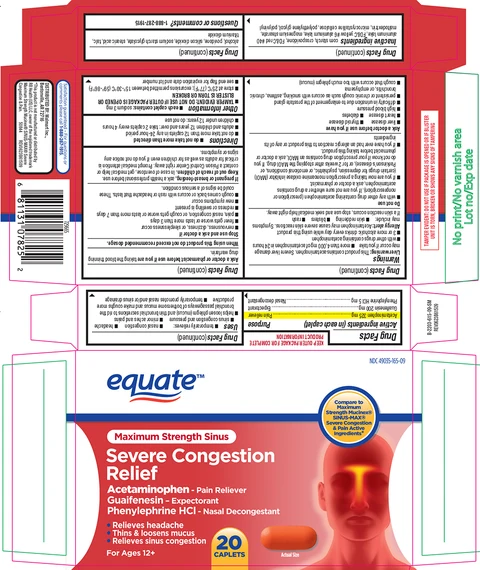Severe Congestion ReliefMaximum Strength Sinus 포장