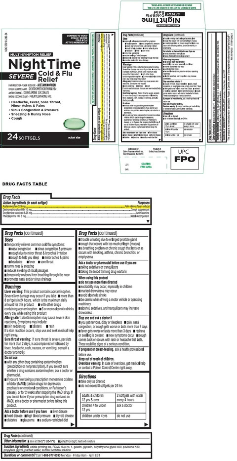 DG Health NightTime SEVERE Cold and Flu 포장