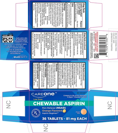 Chewable Aspirin packaging