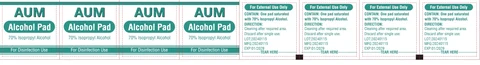 AUM Alcohol Pad 포장