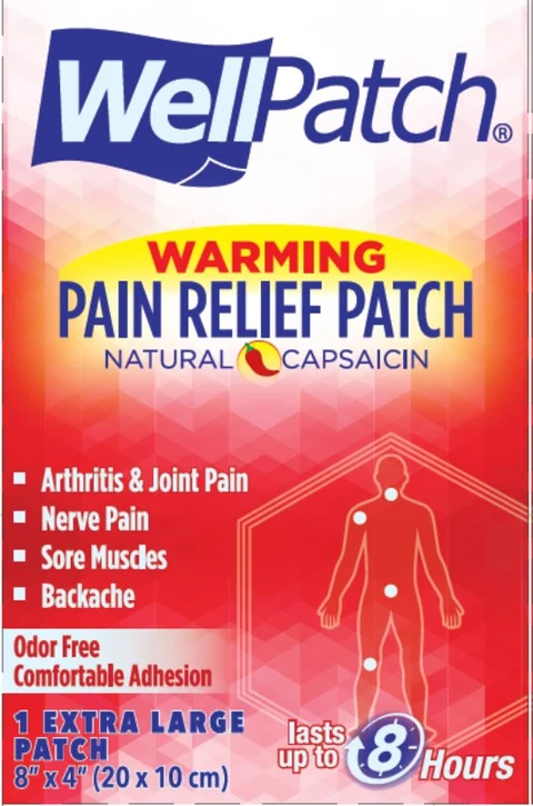 WellPatch Warming Pain Relief packaging