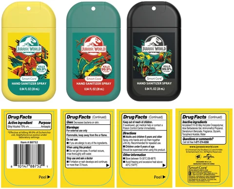Smart Care JURASSIC WORLD HAND SANITIZER 포장
