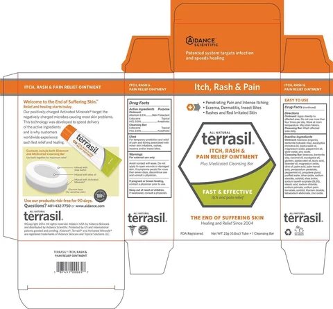 Terrasil Itch, Rash and Pain Relief packaging