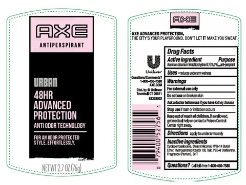 Axe Urban Antiperspirant 포장
