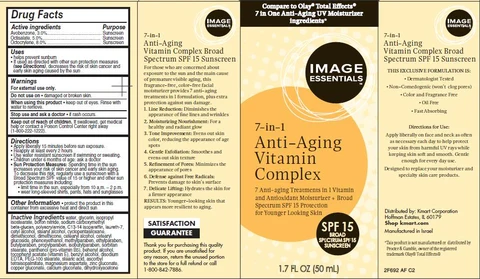 Anti-Aging Vitamin Complex 7-in-1 Broad Spectrum SPF15 Sunscreen 포장
