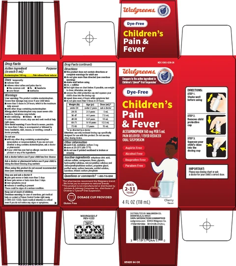 childrens pain and fever packaging