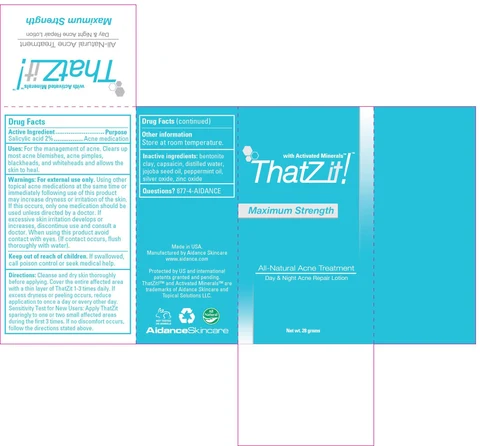 ThatZit Acne TreatmentMAX packaging