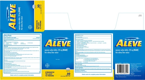 Bayer Aleve 포장