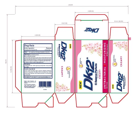 DK12 Creamy Antibacterial and Moisturizing 포장