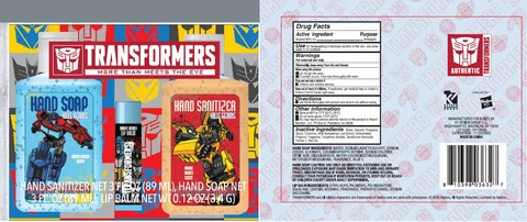 Transformers Brave Berry Hand Sanitizer 포장