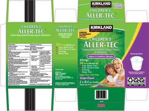 Kirkland Signature Childrens Aller Tec 포장