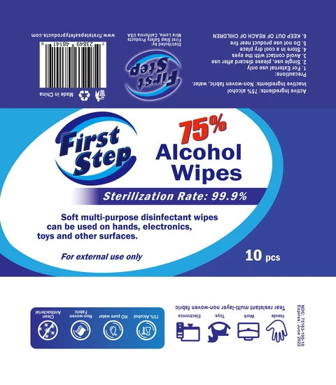 ALCOHOL DISINFECTANT WIPES 포장