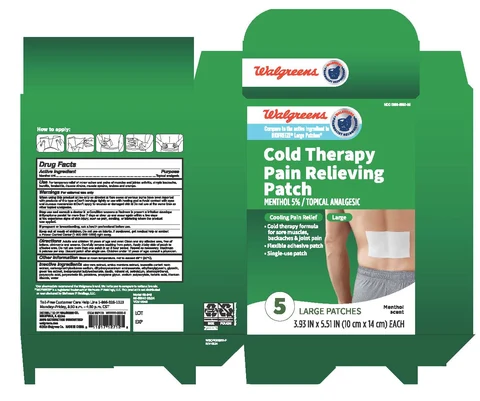 Walgreens Cold Therapy Pain Relief Patch packaging